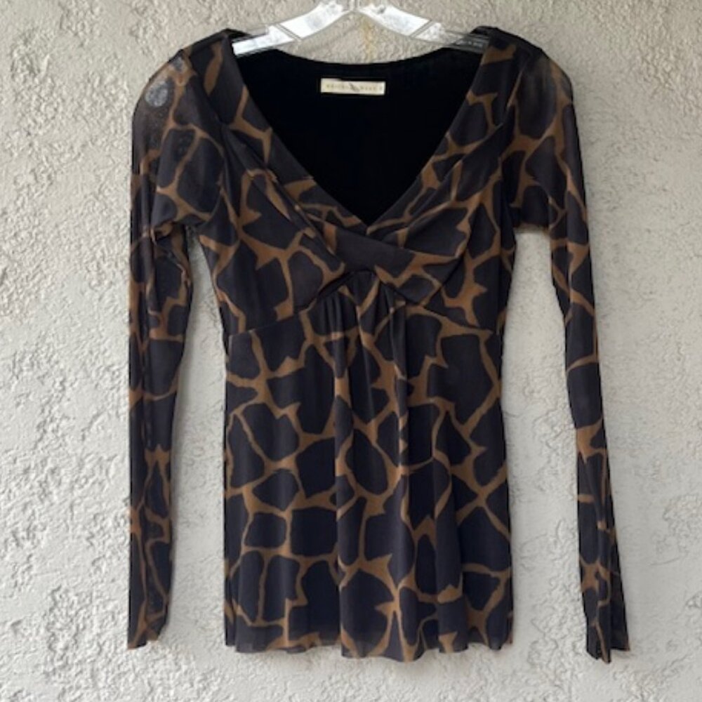Vintage Weston Wear Giraffe-Print Blouse - NWOT